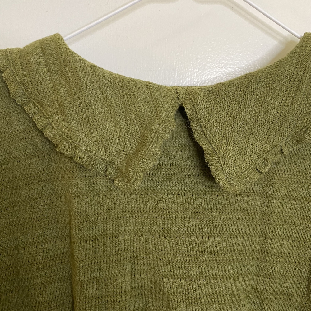 Madewell Ruffle Collared Crop‎ Top - Picture 5 of 11